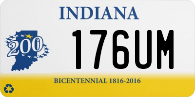 IN license plate 176UM