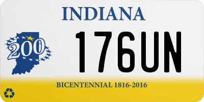 IN license plate 176UN