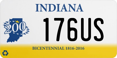 IN license plate 176US