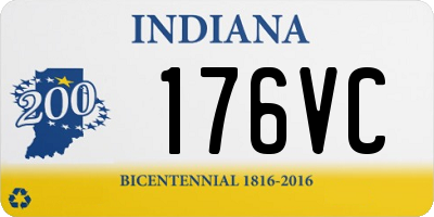 IN license plate 176VC