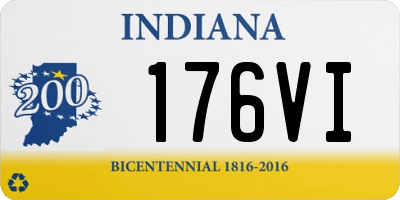 IN license plate 176VI