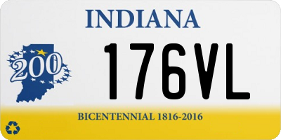 IN license plate 176VL