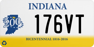 IN license plate 176VT