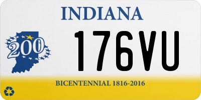 IN license plate 176VU