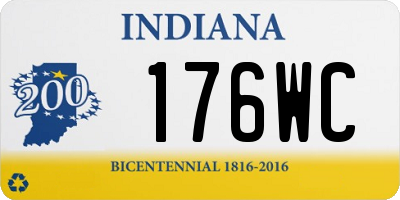 IN license plate 176WC