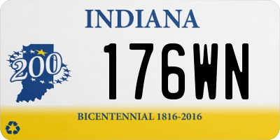 IN license plate 176WN