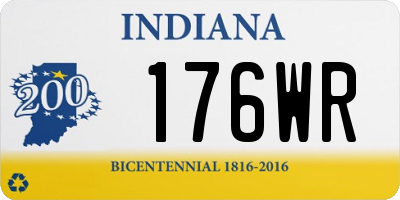 IN license plate 176WR