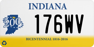 IN license plate 176WV