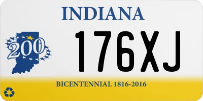 IN license plate 176XJ