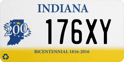 IN license plate 176XY