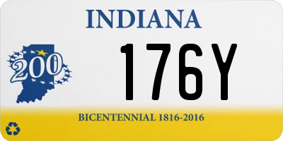 IN license plate 176Y