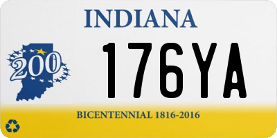 IN license plate 176YA