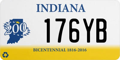 IN license plate 176YB