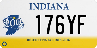 IN license plate 176YF