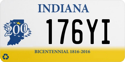 IN license plate 176YI