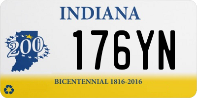 IN license plate 176YN