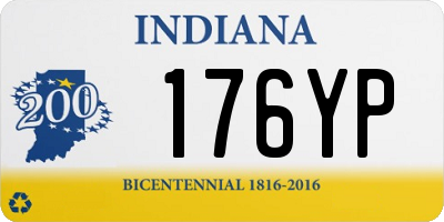 IN license plate 176YP