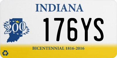 IN license plate 176YS