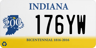IN license plate 176YW