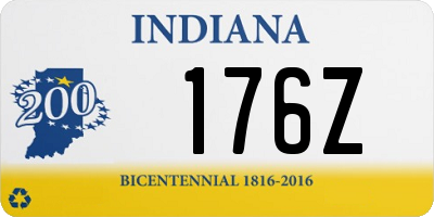 IN license plate 176Z