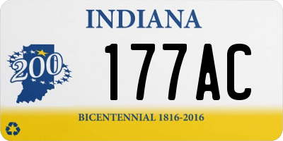 IN license plate 177AC