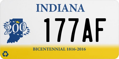 IN license plate 177AF