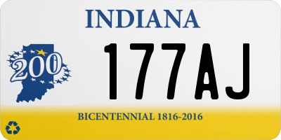 IN license plate 177AJ