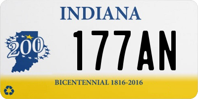 IN license plate 177AN