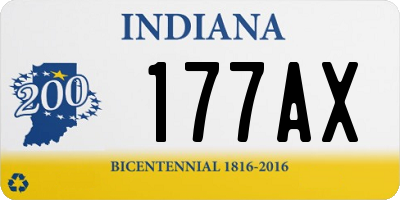 IN license plate 177AX