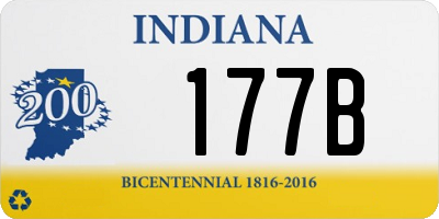 IN license plate 177B