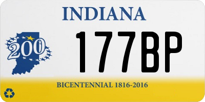 IN license plate 177BP