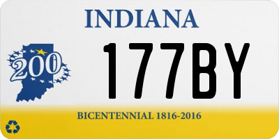 IN license plate 177BY