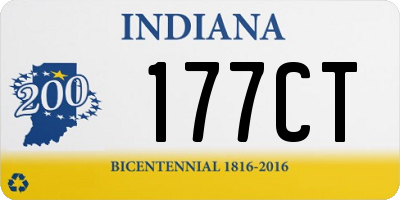 IN license plate 177CT