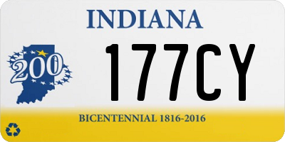 IN license plate 177CY