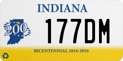 IN license plate 177DM