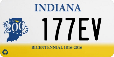 IN license plate 177EV