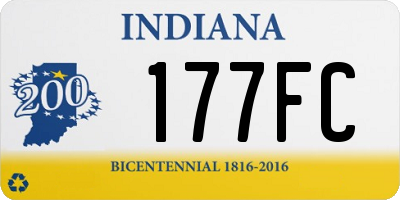 IN license plate 177FC