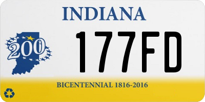 IN license plate 177FD