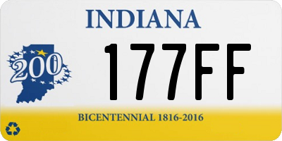 IN license plate 177FF