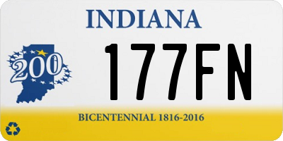 IN license plate 177FN