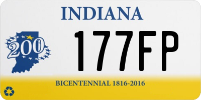 IN license plate 177FP