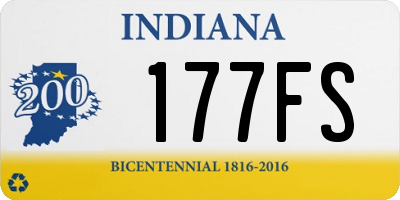 IN license plate 177FS