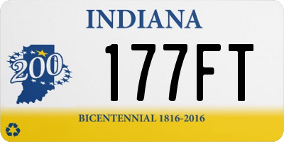 IN license plate 177FT