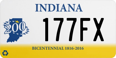 IN license plate 177FX