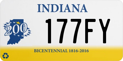 IN license plate 177FY