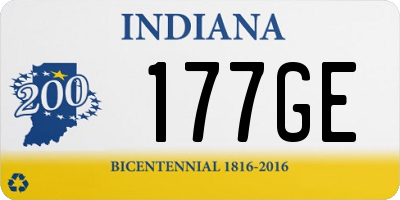 IN license plate 177GE