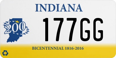 IN license plate 177GG