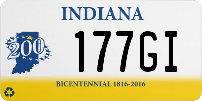 IN license plate 177GI