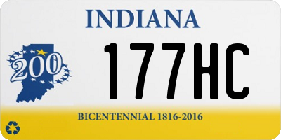 IN license plate 177HC