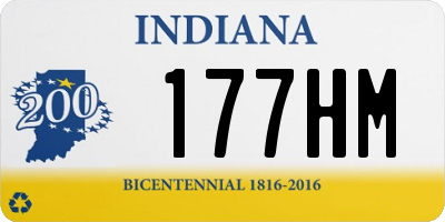 IN license plate 177HM